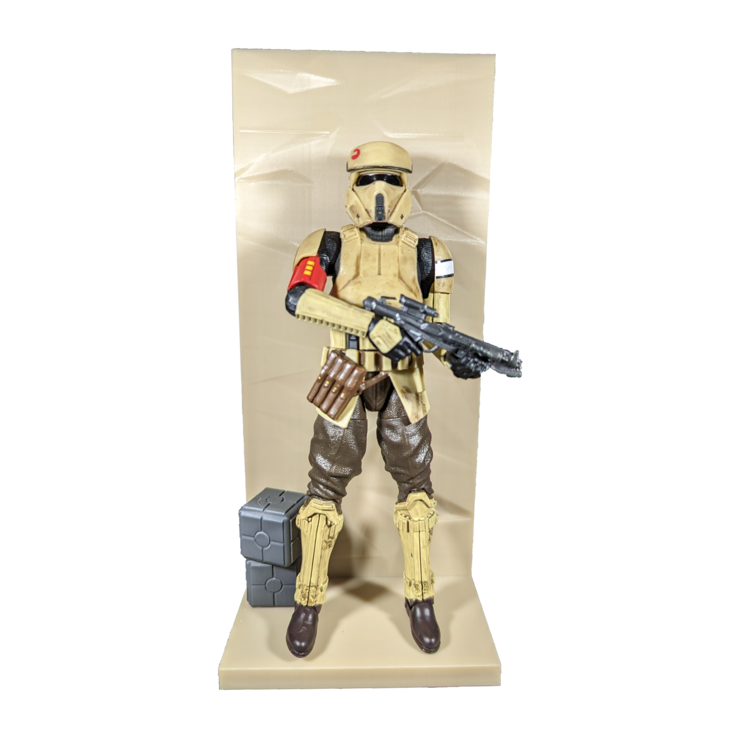 Star Wars Action Figure Display Stand - Tatooine Wall (Crates)