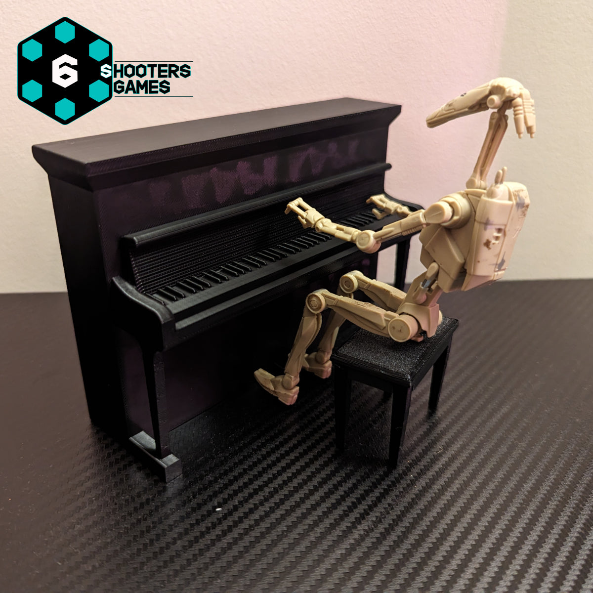 Star Wars Action Figure 'Somewhere only we know' Battle Droid Meme Piano Set