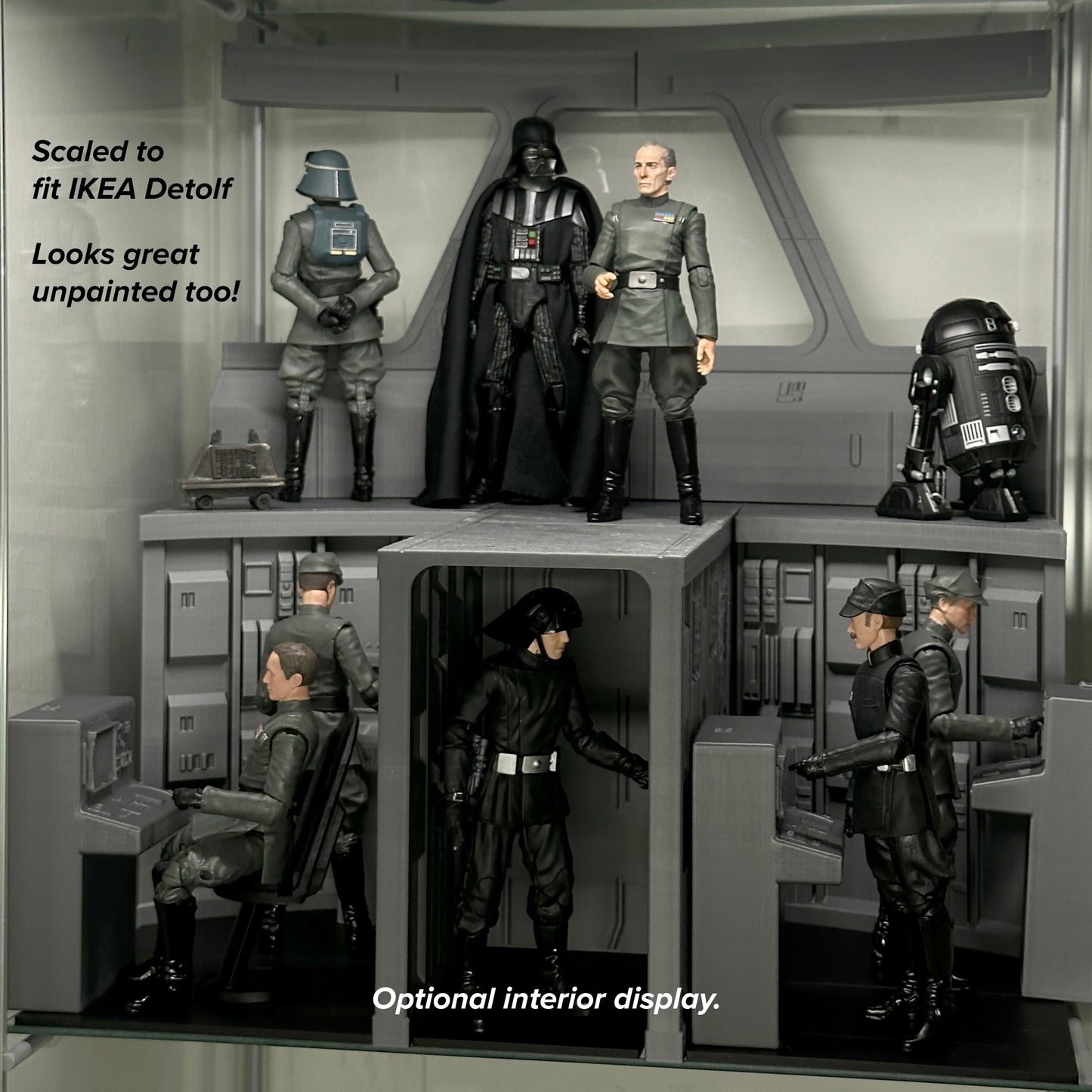 Star Wars Action Figure Star Destroyer Bridge Display Piece