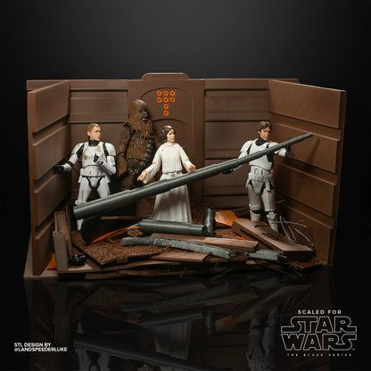 Star Wars Action Figure Trash Compactor Diorama