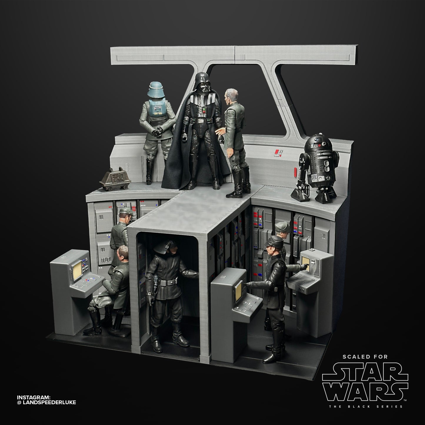 Star Wars Action Figure Star Destroyer Bridge Display Piece