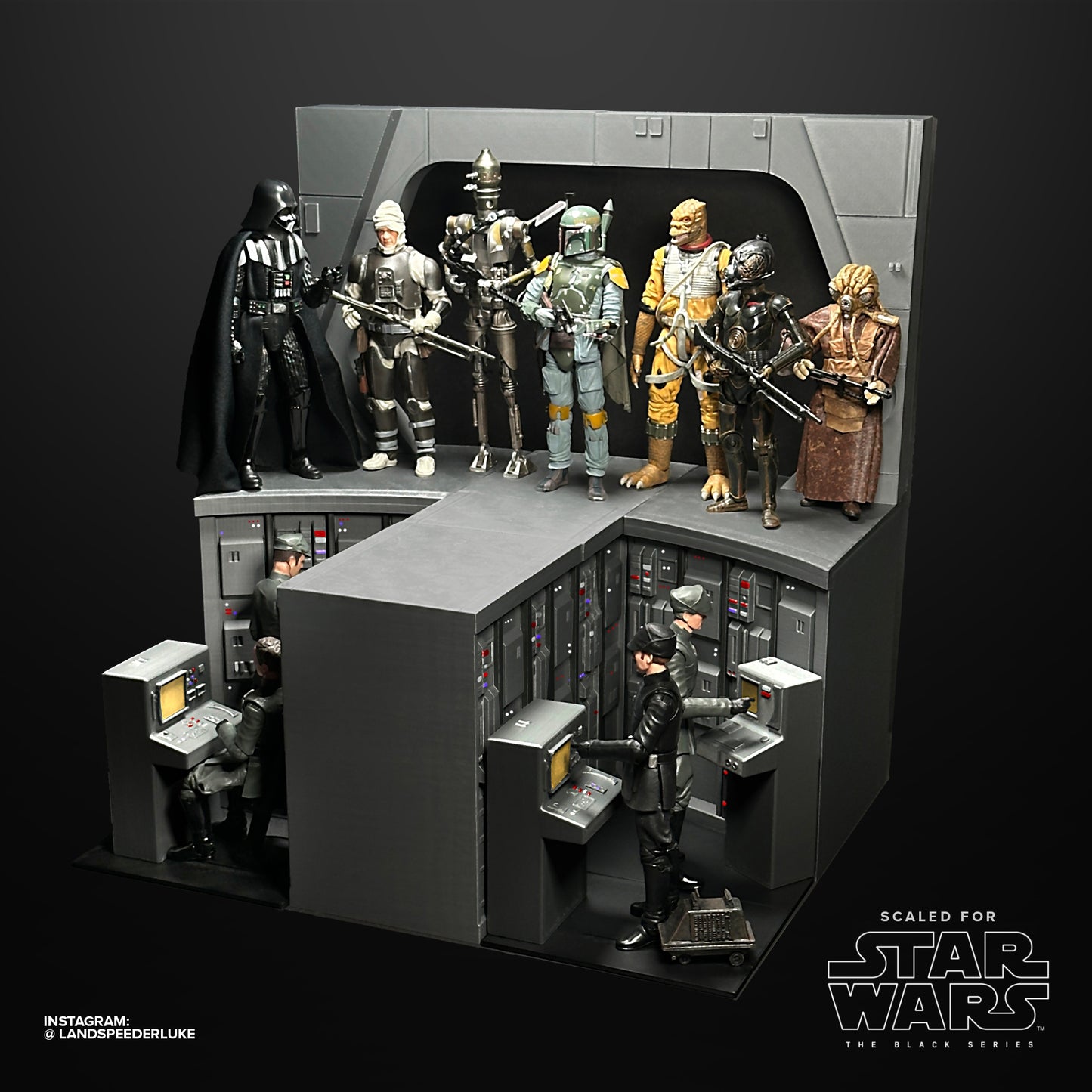 Star Wars Action Figure Star Destroyer Bridge Display Piece