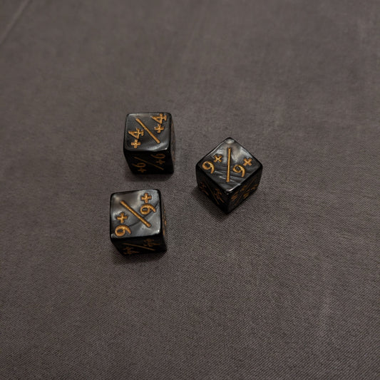 6SG TCG Positive Stat Dice (Set of 3)